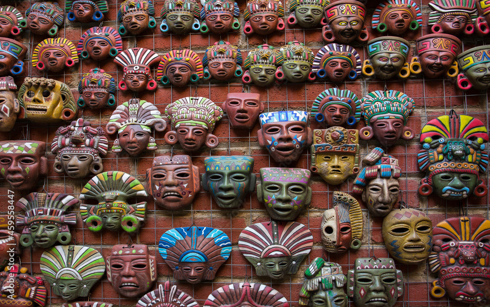 Colorful masks for sale in Cabo San Lucas, Mexico
