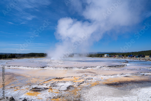 Great Fountain Geyser in Yellowstone National Park