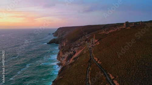 Wheal Coats Mine Shafts Cornwall UK
