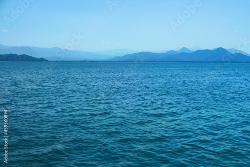 Mountain lake on a summer day