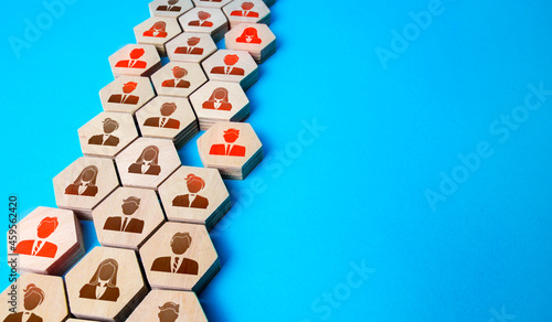 Canvas Print The organization is losing staff