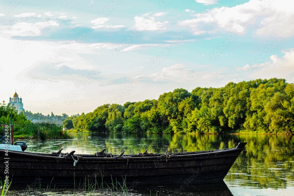 Fototapeta premium boats on the river