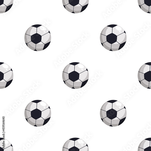 soccer ball  seamless pattern vector
