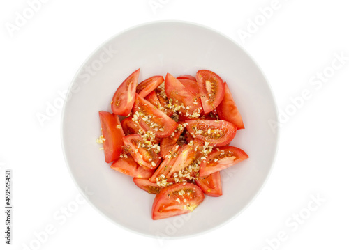 Garlic tomato salad