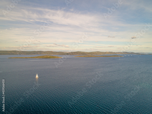 Croatia - Kornati Island and the Kornati National Park from drone view photo