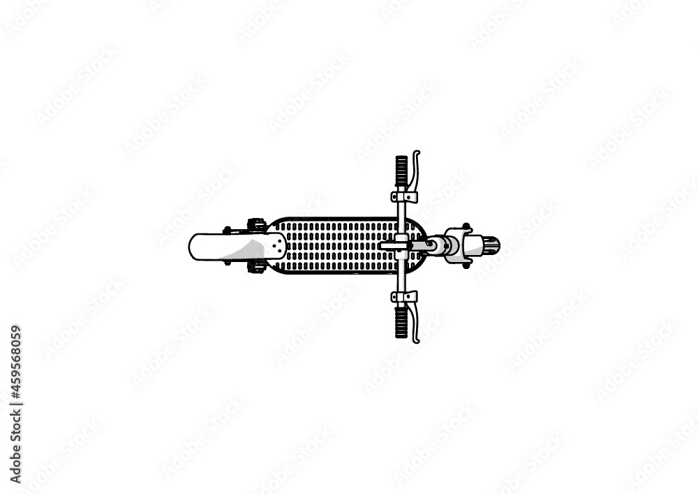 Illustration of Electric Scooter Illustration of Electric Scooter