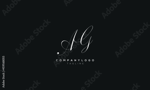 AG, GAAbstract initial monogram letter alphabet logo design