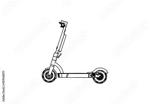 Illustration of Electric Scooter