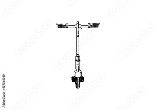 Illustration of Electric Scooter