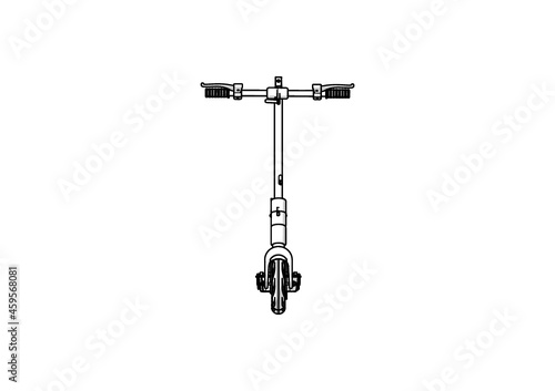 Illustration of Electric Scooter