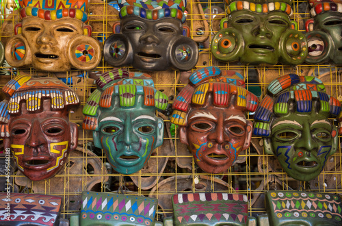 Colorful masks for sale in Cabo San Lucas, Mexico 