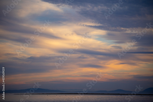 sunset cloudy sky texture background