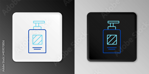 Free Download Line Bottle of shampoo icon isolated on grey background. Colorful outline concept. Vector - GFXLoad