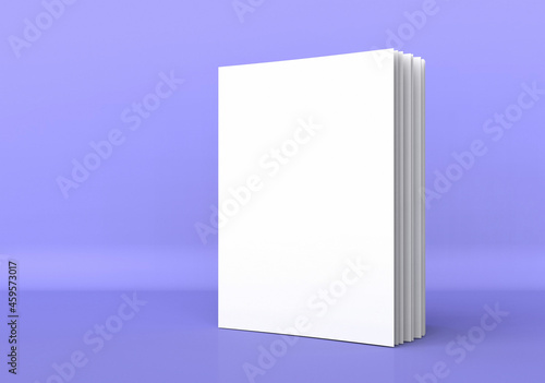 Book Cover Mockup 3d Template Render Notepad Color