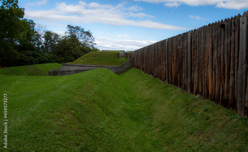 Part of a fort in the niagara valley in canada