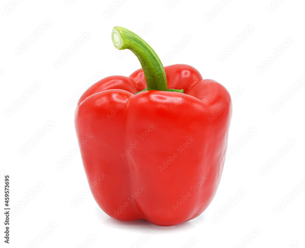 Red bell pepper isolated on white background Red bell pepper isolated on white background