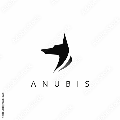 Anubis logo. Anubis modern sophisticated logo design. Professional Anubis logo concept.