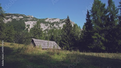 The Warmth and Comfort of an Alpine Hut in the Mountains
