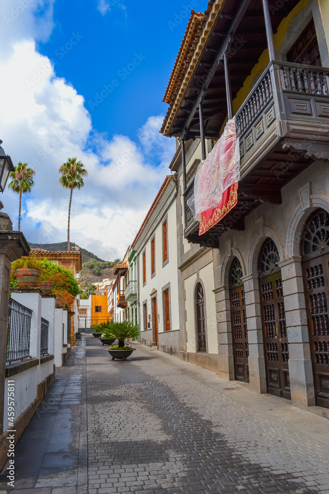 Spain, Teror, 20/09/2021: a town in the northern part of the island of Gran Canaria in the Province of Las Palmas in the Canary Islands.