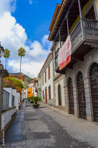 Spain, Teror, 20/09/2021: a town in the northern part of the island of Gran Canaria in the Province of Las Palmas in the Canary Islands.