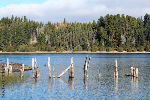 View of Isla Victoria abandoned pier.