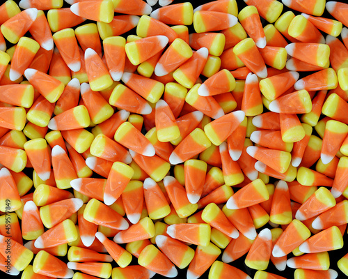 Lots of pieces of Candy Corn