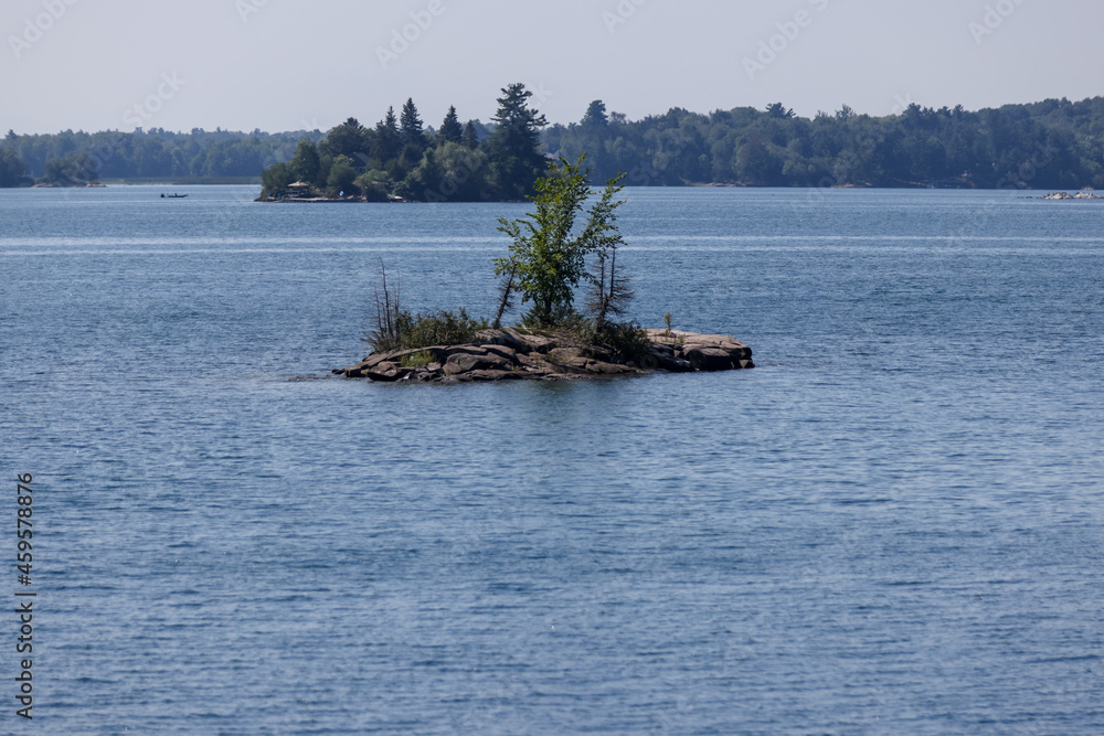 Landscape scenery in the Thousand Islands along the St Lawrence River