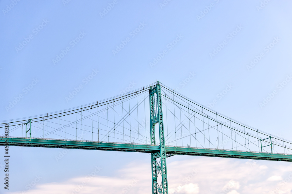 The Thousand Islands Bridge spanning the St Lawrence River between Canada and the USA The Thousand Islands Bridge spanning the St Lawrence River between Canada and the USA