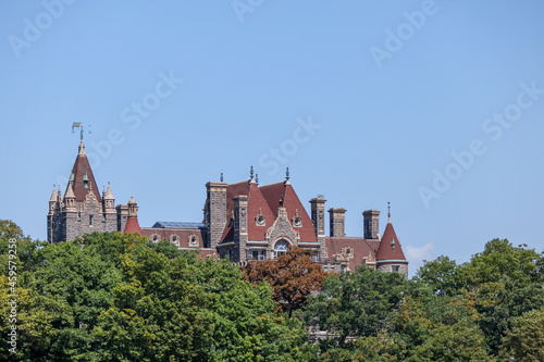 Boldt Castle on Heart Island in the Thousand Islands along the St Lawrence River
