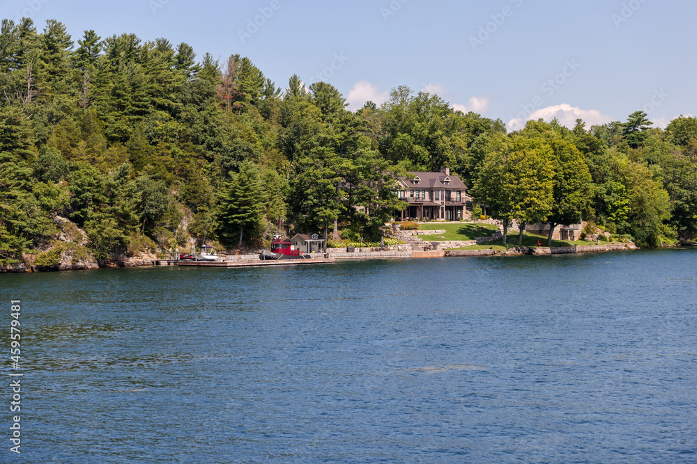 Fototapeta premium Landscape scenery in the Thousand Islands along the St Lawrence River