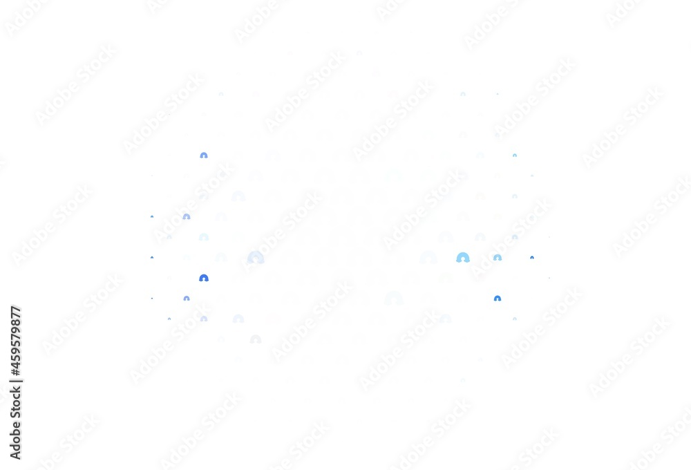 Light Blue, Red vector background with rainbow symbols. Light Blue, Red vector background with rainbow symbols.