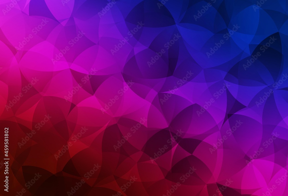 Fototapeta premium Dark Blue, Red vector polygonal background.