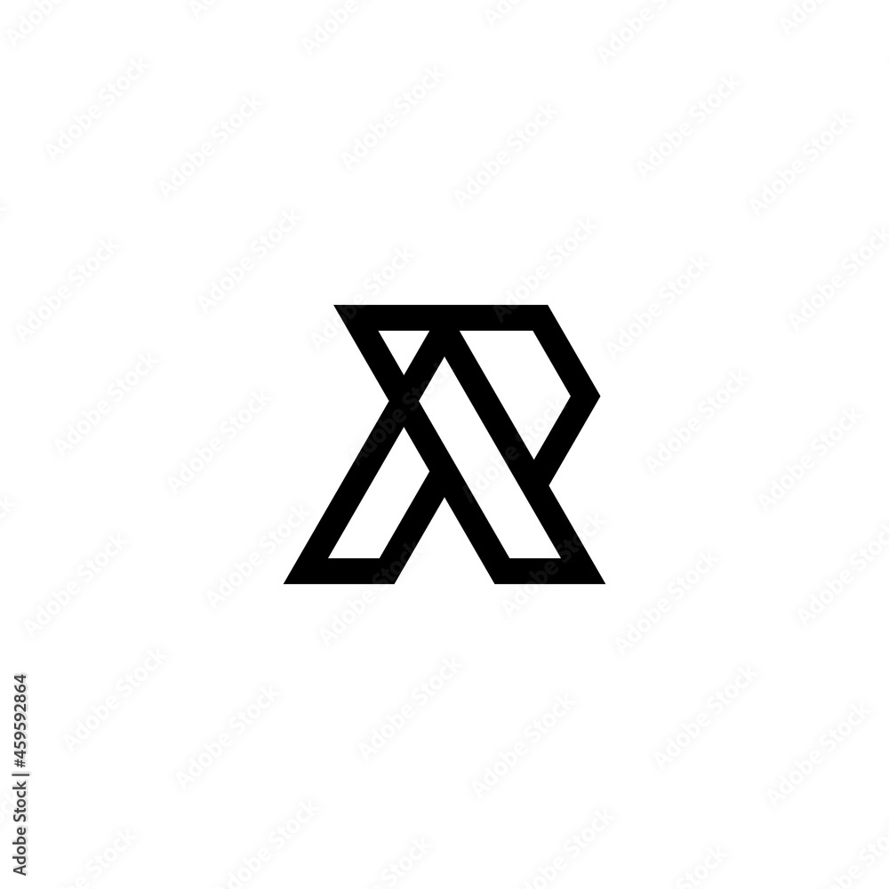 Monogram initial letter AR logo