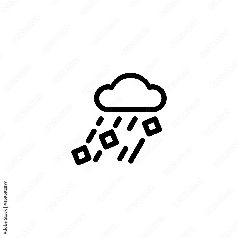 Hail Nature Monoline Symbol Icon Logo for Graphic Design, UI UX, Game, Android Software, and Website. Hail Nature Monoline Symbol Icon Logo for Graphic Design, UI UX, Game, Android Software, and Website.