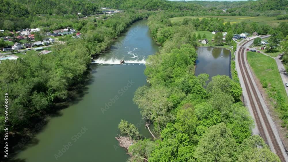 big sandy river lock drone big sandy river lock drone
