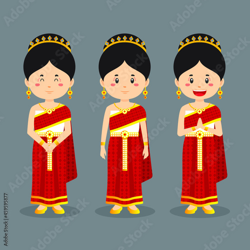 Thailand Character with Various Expression