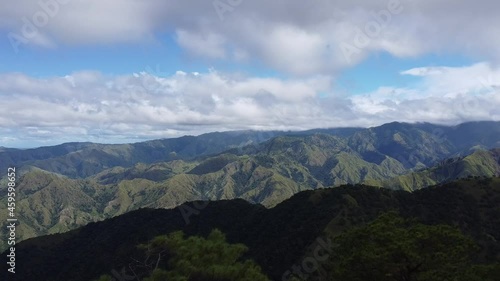 clouds over the mountains