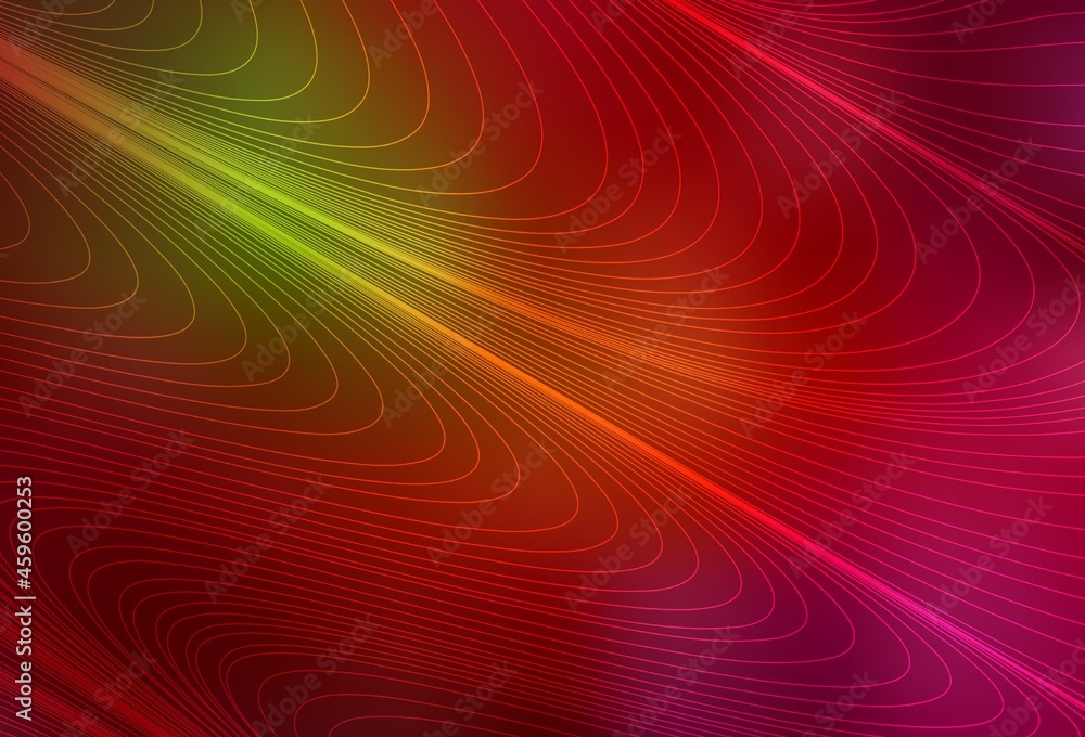 Dark Green, Red vector background with stright stripes. Dark Green, Red vector background with stright stripes.