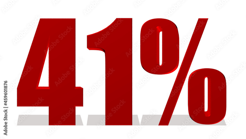 41 Percent off 3d Sign on White Background, Special Offer 41% Discount Tag, Sale Up to 41 Percent Off,big offer, Sale, Special Offer Label, Sticker, Tag, Banner, Advertising, offer Icon 41 Percent off 3d Sign on White Background, Special Offer 41% Discount Tag, Sale Up to 41 Percent Off,big offer, Sale, Special Offer Label, Sticker, Tag, Banner, Advertising, offer Icon