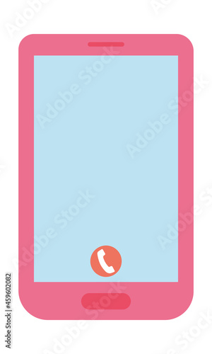 pink cellphone icon