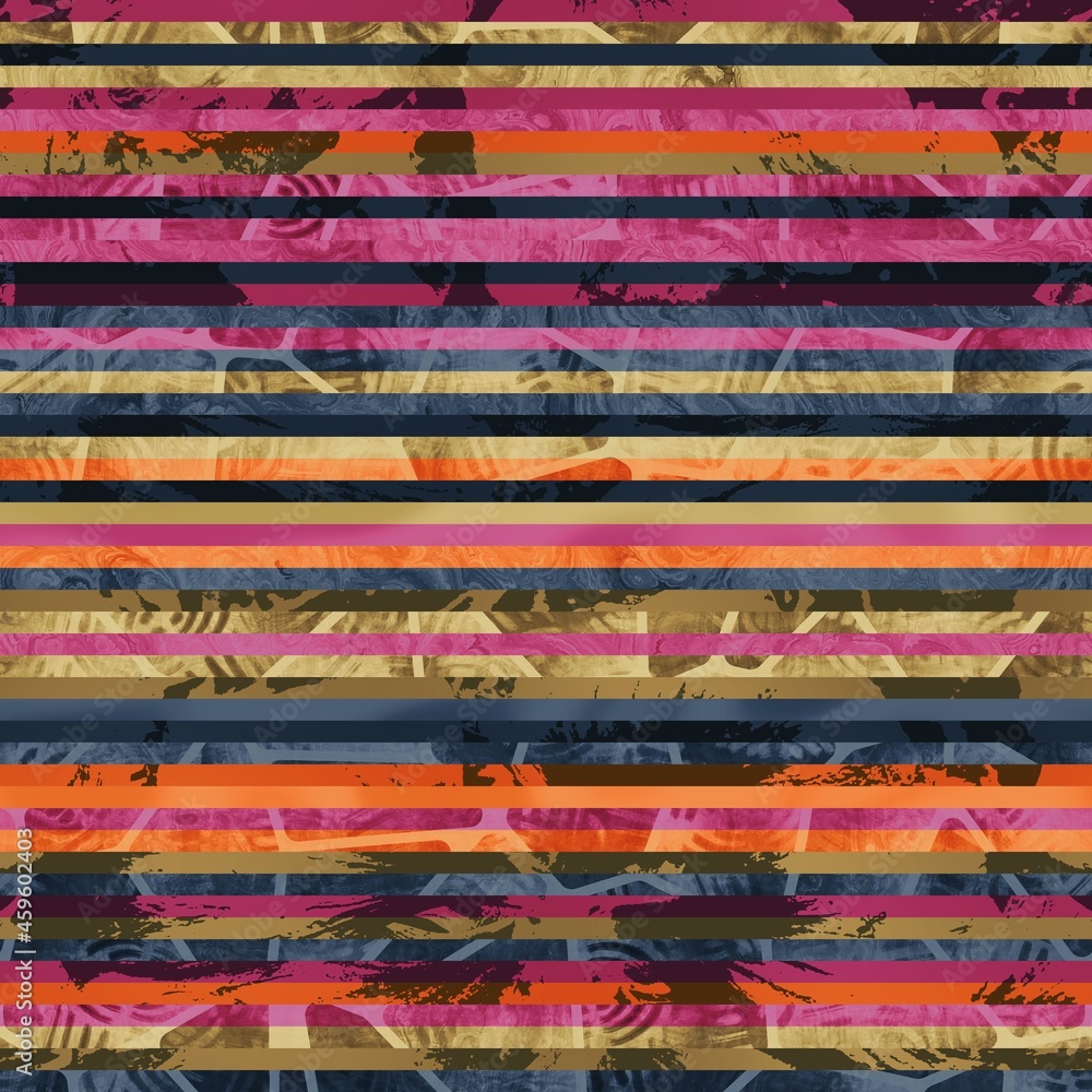 Seamless hip vogue random trendy stripe pattern print. High quality illustration. Detailed patterned strips of color. Luxury fashion or interior design print for surface design. Intricate posh style. Seamless hip vogue random trendy stripe pattern print. High quality illustration. Detailed patterned strips of color. Luxury fashion or interior design print for surface design. Intricate posh style.