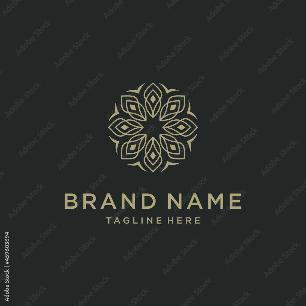 Abstract Luxury Flower Logo Icon Vector Design Abstract Luxury Flower Logo Icon Vector Design