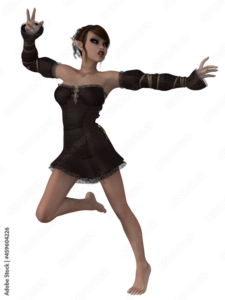 3d illustration of an fantasy fairytale figure 3d illustration of an fantasy fairytale figure