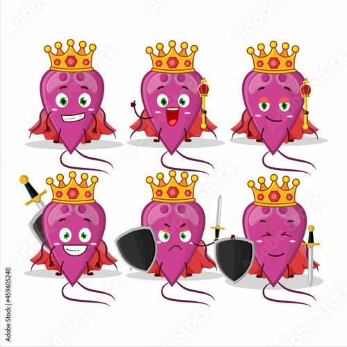 A Charismatic King virus diagnosis cartoon character wearing a gold crown