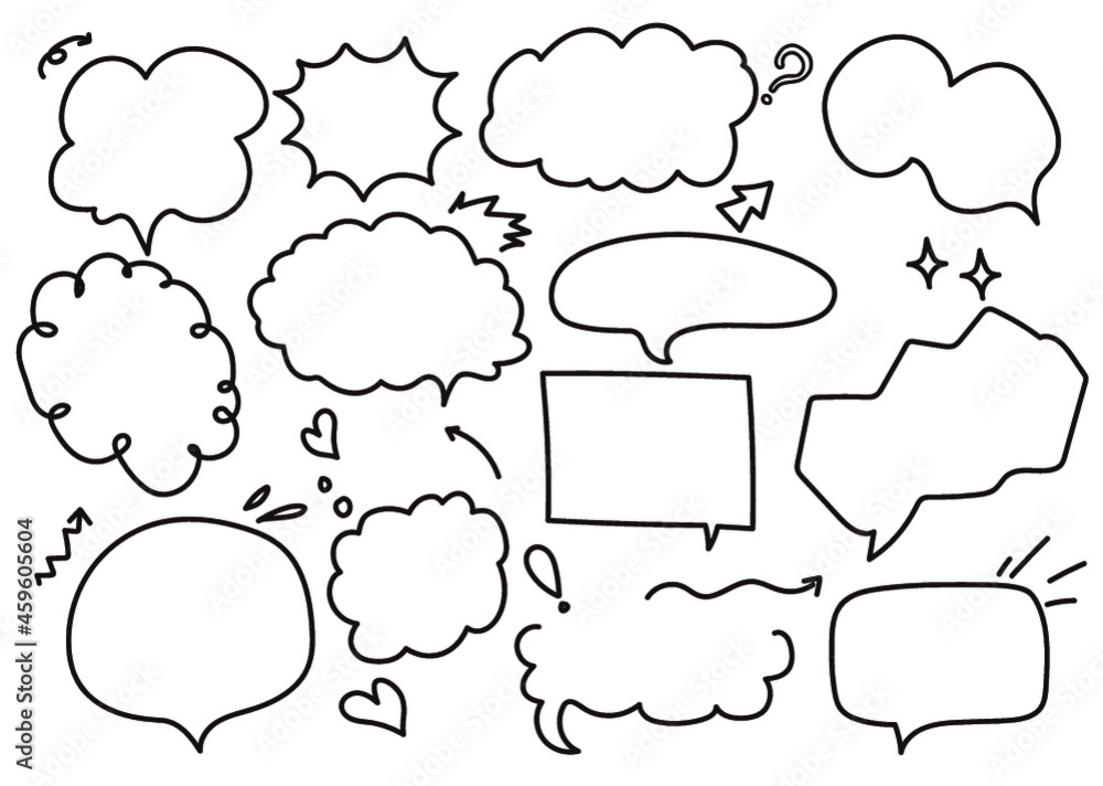 Fototapeta premium 吹き出し