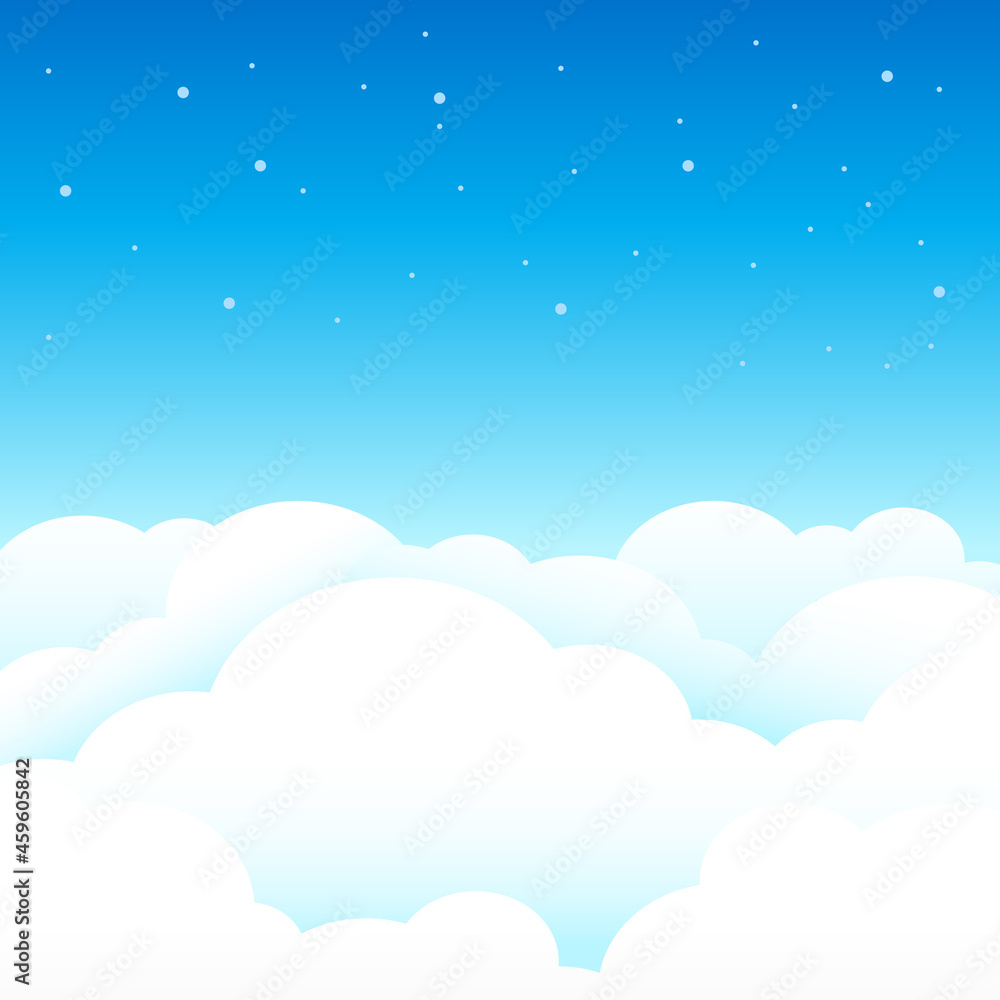Day sky with cloud vector wallpaper background