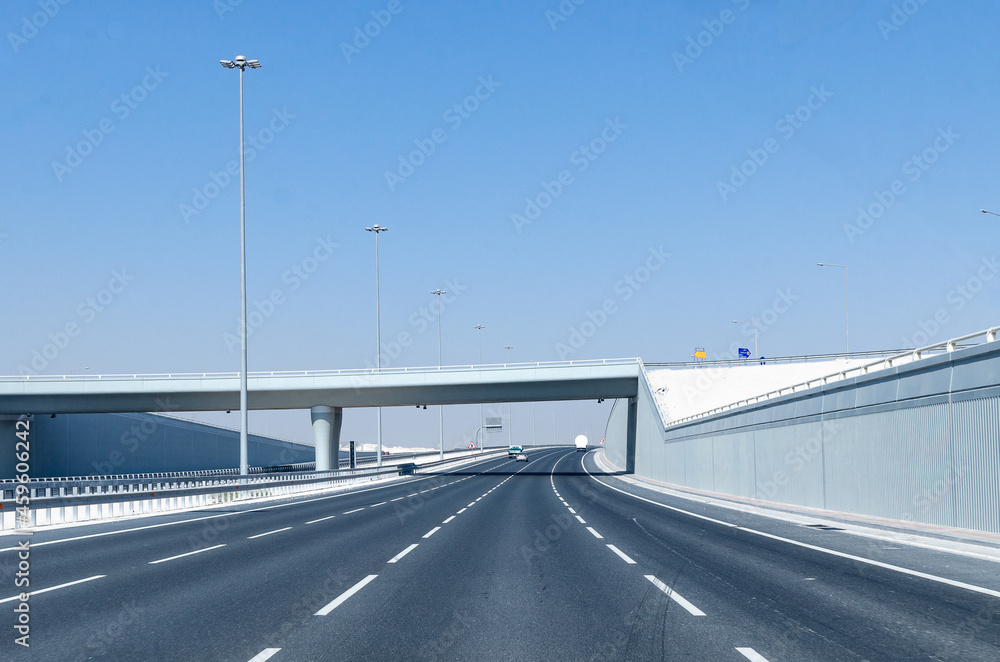 Newly built expressway Highway