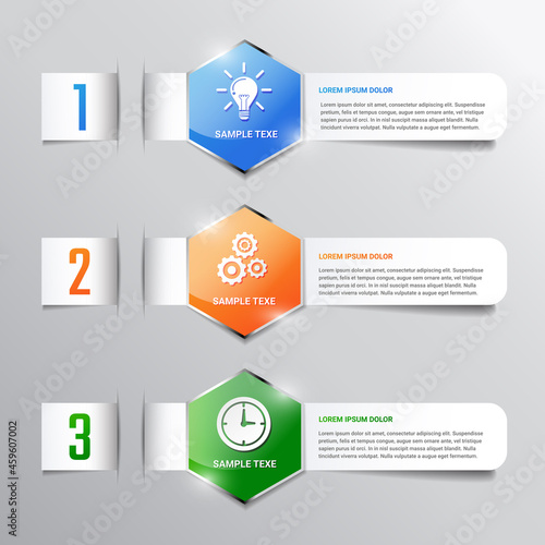 Set of business banners . infographic vector