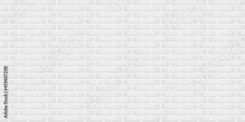 Abstract White & grey backgrounds brick wall grunge building architecture texture wallpaper interior decoration backdrop pattern seamless vector illustration EPS