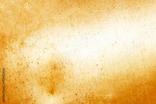 Gold grunge metal texture background
